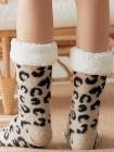 Winter Warm Leopard Print Fluffy Socks