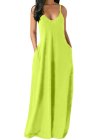 Plain Color Spaghetti Straps Oversized Maxi Dress