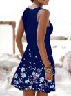 Women's Dresses Butterfly Print Hem Hollowed Front Dress
