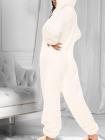 Fluffy Zip Up Onesie Pajama Outfits Sleepwear