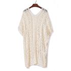 Crochet Knitted Tassel Tie Kimono Beachwear