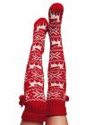 Christmas Elk Knitted Over Knee High Socks
