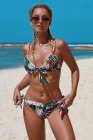 Bohemian Print Knot Bikini Swimsuit