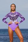 Tie Dye Long Sleeved Swimsuit