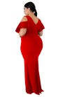 Plus Size Flamous Mermaid Dress