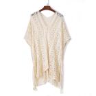 Crochet Knitted Tassel Tie Kimono Beachwear