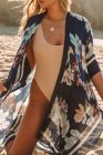 Floral Kimono Floral Swimsuit Cover Up