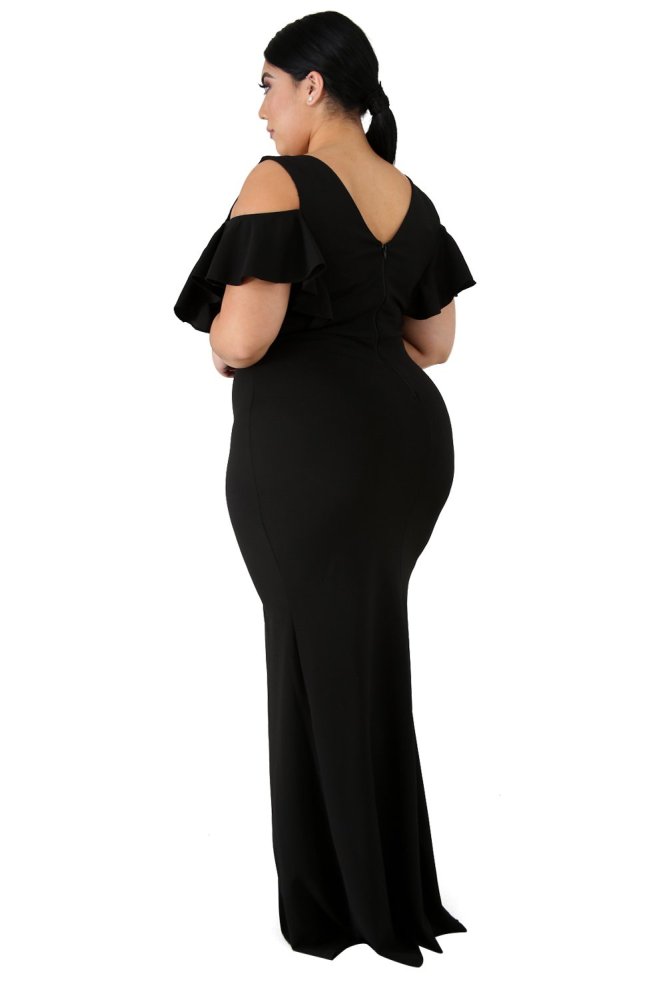 Plus Size Flamous Mermaid Dress