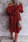 Hooded Open Front Long Sleeve Cardigan Sweater