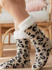 Winter Warm Leopard Print Fluffy Socks