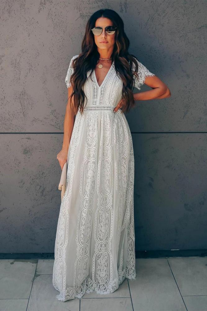 Fill Your Heart Lace Maxi Dress