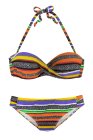 Boho Stripes Push up Bikini Set