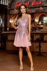 Women's Glittering Sequin Chiffon Party Mini Dress