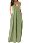 Plain Color Spaghetti Straps Oversized Maxi Dress