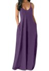 Plain Color Spaghetti Straps Oversized Maxi Dress
