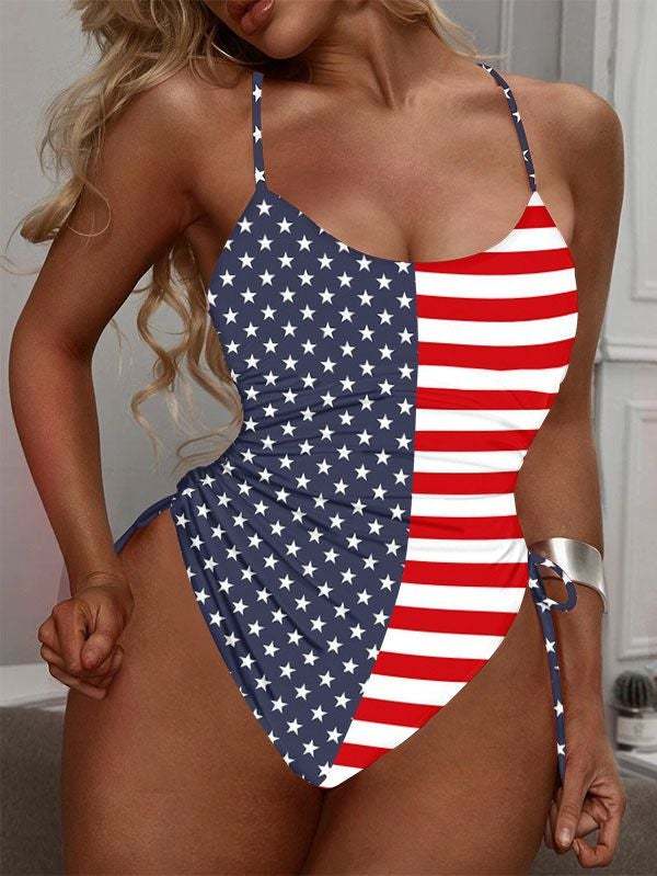 Womens High Cut Ruched One Piece Monokini