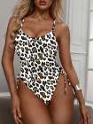 Womens High Cut Ruched One Piece Monokini