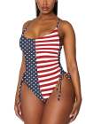 Womens High Cut Ruched One Piece Monokini
