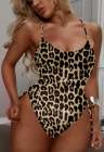 Womens High Cut Ruched One Piece Monokini