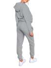 Sports Zipper Sweatpants Jogger Sweatpants Two Piece Outfits for Women