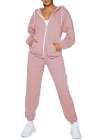 Sports Zipper Sweatpants Jogger Sweatpants Two Piece Outfits for Women