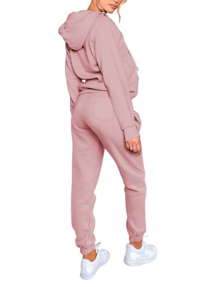 Sports Zipper Sweatpants Jogger Sweatpants Two Piece Outfits for Women
