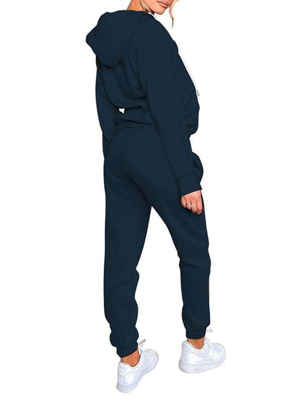 Sports Zipper Sweatpants Jogger Sweatpants Two Piece Outfits for Women