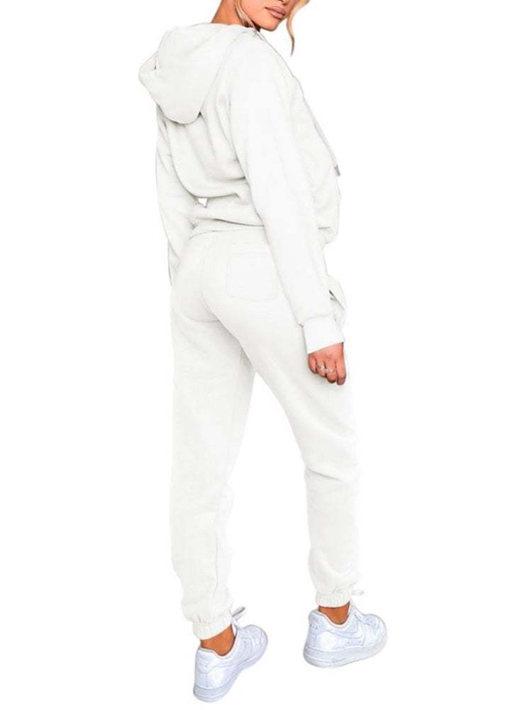 Sports Zipper Sweatpants Jogger Sweatpants Two Piece Outfits for Women