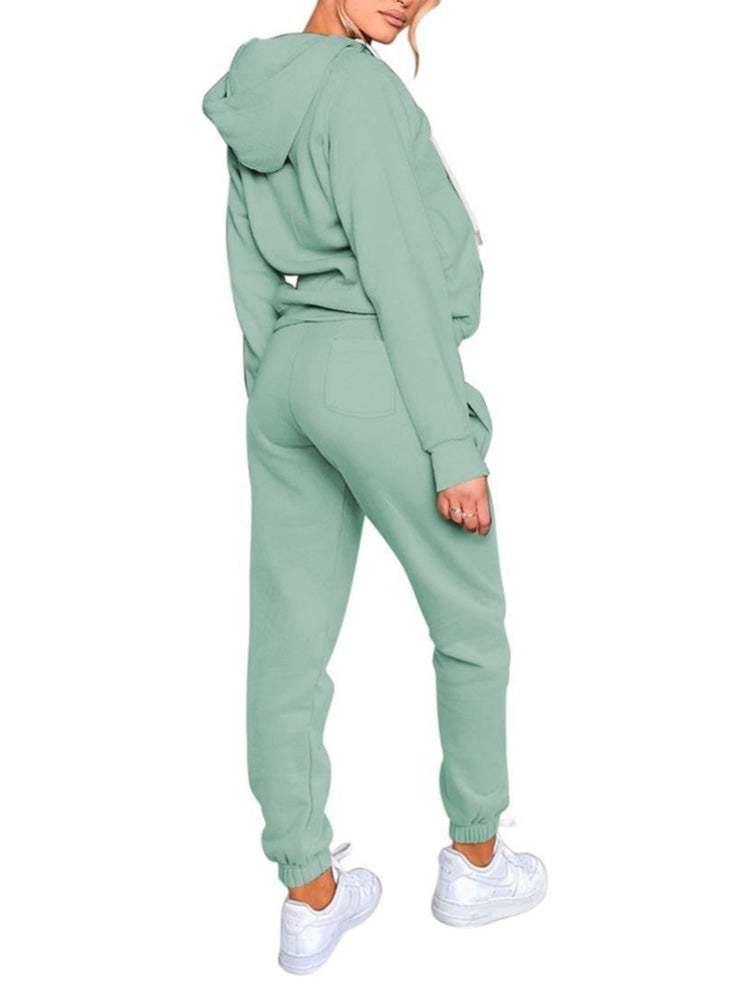 Sports Zipper Sweatpants Jogger Sweatpants Two Piece Outfits for Women