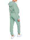 Sports Zipper Sweatpants Jogger Sweatpants Two Piece Outfits for Women