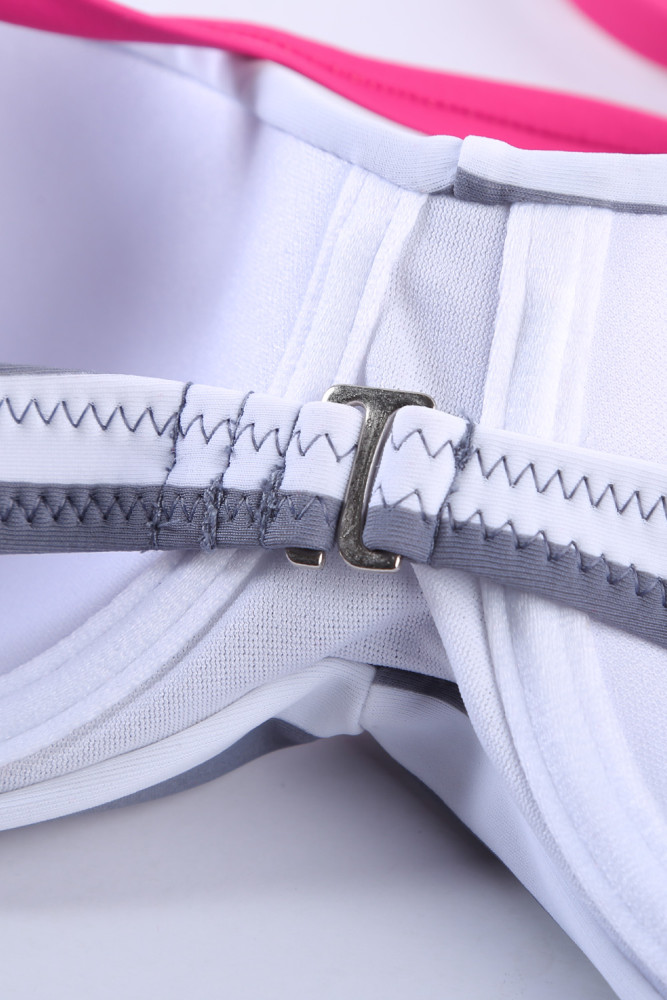 Halter Bandeau Striped Bikini Set for Women