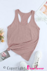 Scoop Neck Basic Solid Tank Top for Women