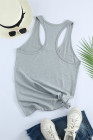 Scoop Neck Basic Solid Tank Top for Women