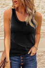 Scoop Neck Basic Solid Tank Top for Women