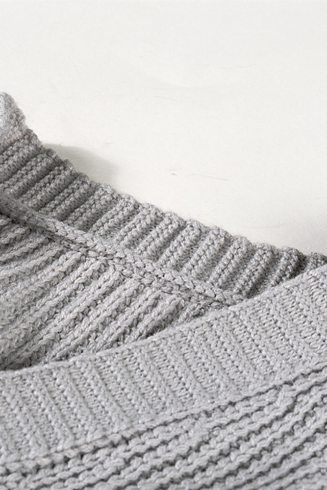 Open Front Cable Knit Long Cardigan for Women