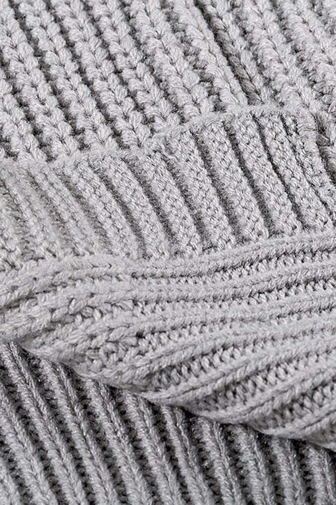 Open Front Cable Knit Long Cardigan for Women