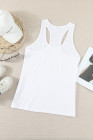 Scoop Neck Basic Solid Tank Top for Women