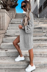 Open Front Cable Knit Long Cardigan for Women