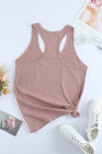 Scoop Neck Basic Solid Tank Top for Women