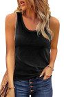 Scoop Neck Basic Solid Tank Top for Women