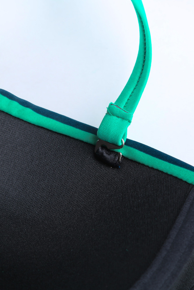 Halter Bandeau Striped Bikini Set for Women