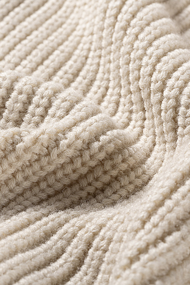 Open Front Cable Knit Long Cardigan for Women