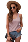 Scoop Neck Basic Solid Tank Top for Women