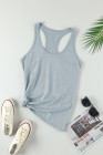 Scoop Neck Basic Solid Tank Top for Women