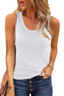Scoop Neck Basic Solid Tank Top for Women