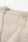 Open Front Cable Knit Long Cardigan for Women