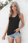 Scoop Neck Basic Solid Tank Top for Women