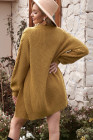 Open Front Cable Knit Long Cardigan for Women
