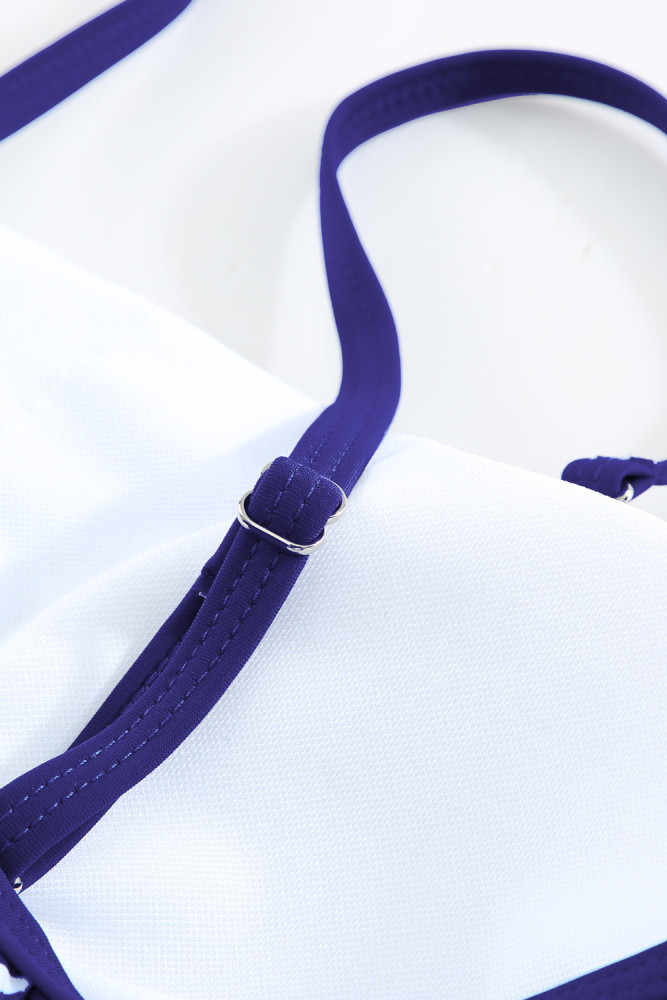 Floral Leopard Print Strapless Tankini Set