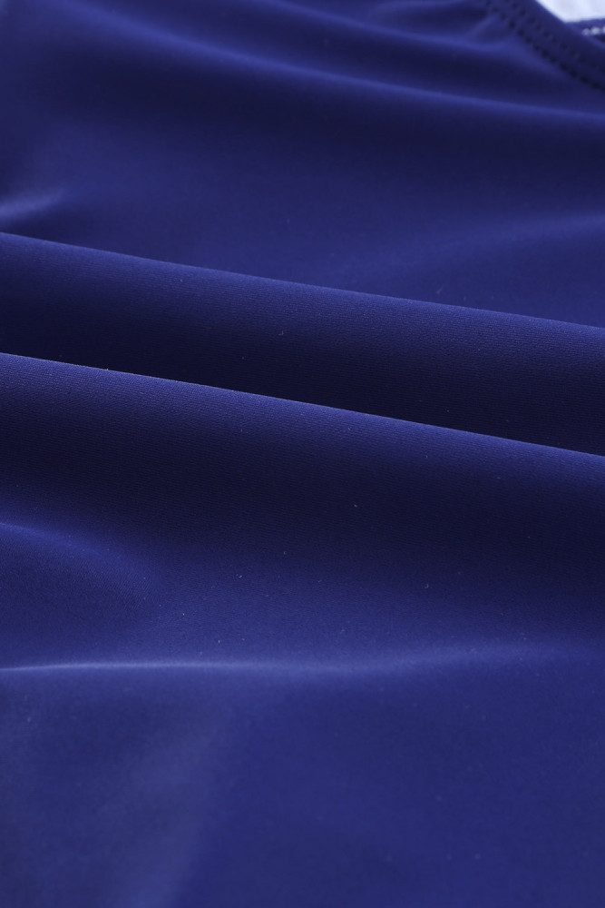 Floral Twist Front Backless One-piece Swimwear